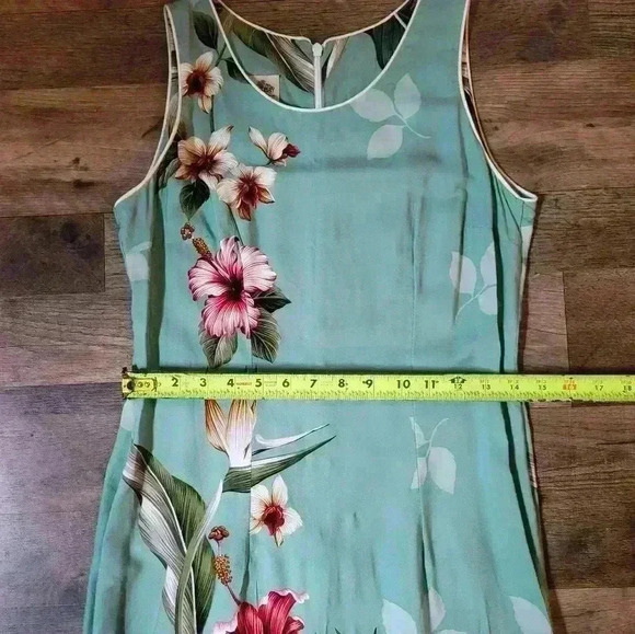 Hawaiian Birds of Paradise Hibiscus Maxi Dress Size Small - Picture 8 of 8